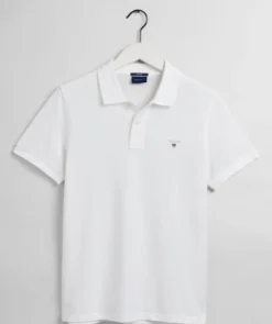 Gant Pikeepusero, Solid Pique Regular Fi Valkoinen