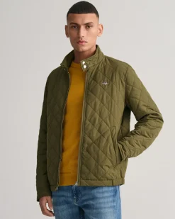 Gant tikkitakki, QUILTED WINDCHEATER Armeijanvihreä