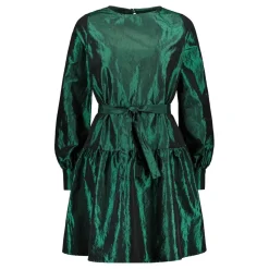 Gauhar Helsinki Naisten Mekko, TAFT DRESS GREEN Tummanvihreä
