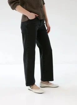 Gauhar Naisten Farkut, DENIM WIDE GREY Tummanharmaa