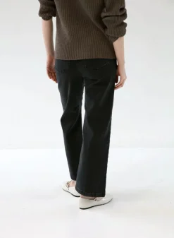 Gauhar Naisten Farkut, DENIM WIDE GREY Tummanharmaa