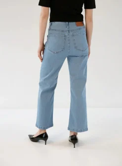 Gauhar Naisten Farkut, DENIM WIDE FADED BLUE Indigo