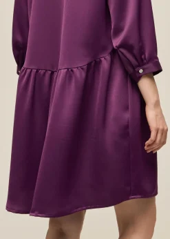 Gauhar naisten paitamekko, SHIRT DRESS PLUM Viininpunainen