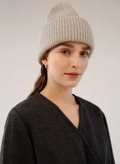 Gauhar naisten pipo, MERINO BEANIE CLOUD Hiekka