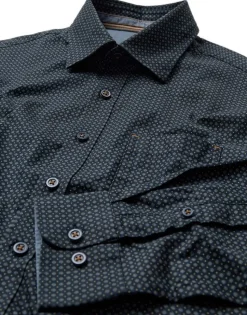 Gino marcello miesten kauluspaita K THOMAS REGENCY PAITA, sininen kuosi