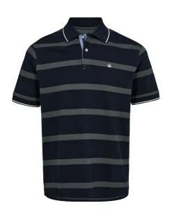 Gino marcello miesten pikeepaita K THOMAS REGENCY PIKEE, raidallinen vihreä