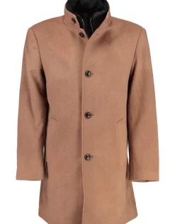 Gino marcello Miesten Villakangastakki, K GINO MARCELLO WOOL COAT Kameli