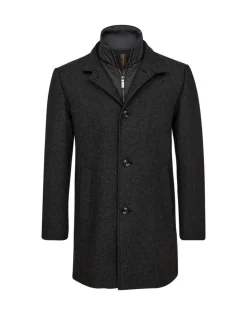 Gino marcello miesten villakangastakki K GINO MARCELLO WOOL COAT, harmaa