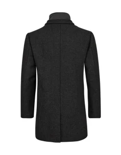 Gino marcello miesten villakangastakki K GINO MARCELLO WOOL COAT, harmaa