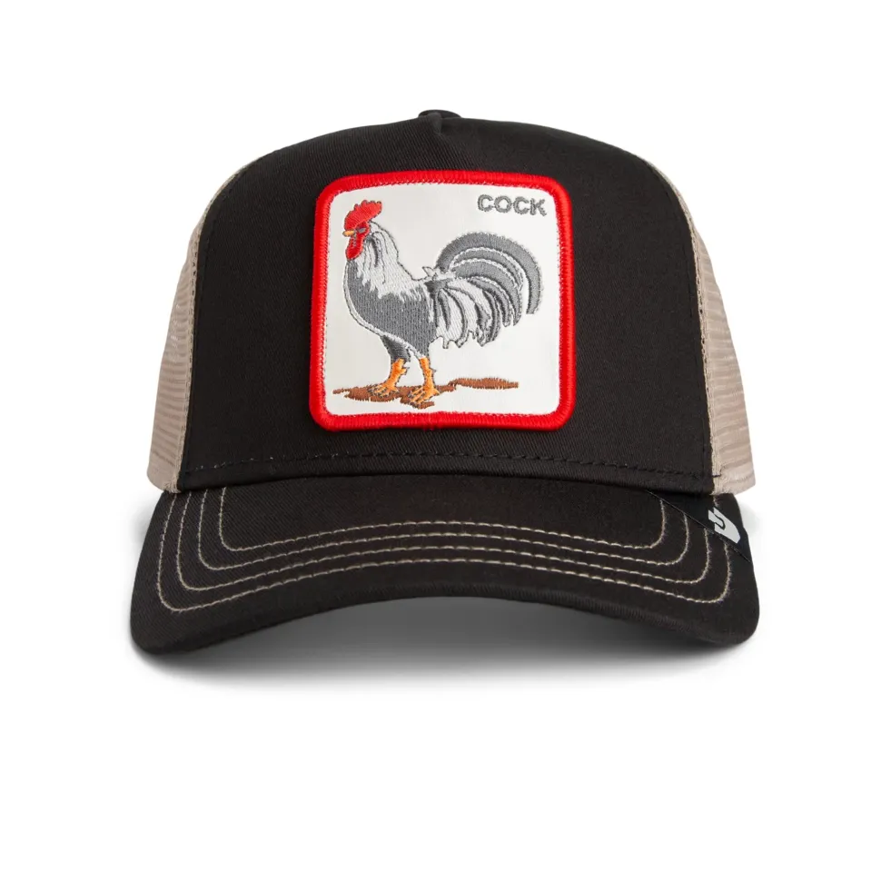 Goorin Bros lippis Rooster Trucker Black, musta