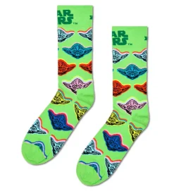 Happy Socks Miesten Sukat, Star Wars Yoda Sock Vihreä