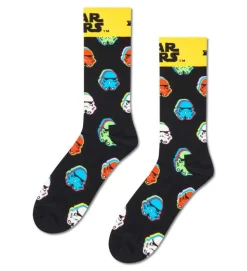 Happy Socks Miesten Sukat, Star Wars Stormtrooper Sock Musta