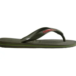 HAVAIANAS Sandaalit Unisex Brazil Logo Tummanvihreä