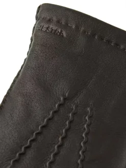 Hestra Unisex käsineet MATTHEW GLOVE WITH WOOL LINING, tummanruskea