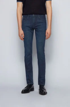 Hugo Boss, Miesten Farkut, Delaware Nos Cashmere Touch Indigo