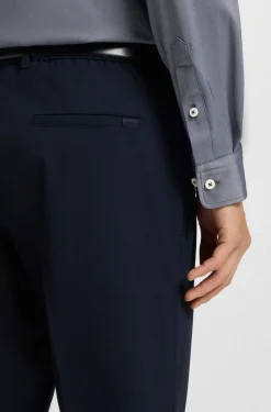 Hugo Boss miesten kauluspaita, P-ROAN PERFORMANCE STRECH OXFORD Sininen Kuosi