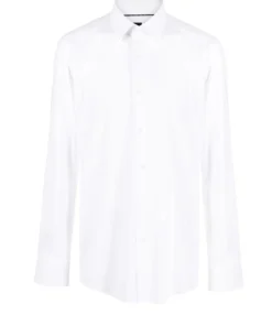 Hugo Boss Miesten Kauluspaita, P-HANK PERFORMANCE STRETCH KAULUSPAITA Valkoinen