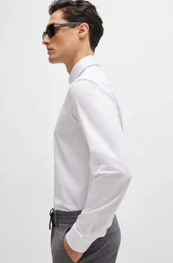 Hugo Boss Miesten Kauluspaita, P-JOE BD NOS REGULAR Valkoinen