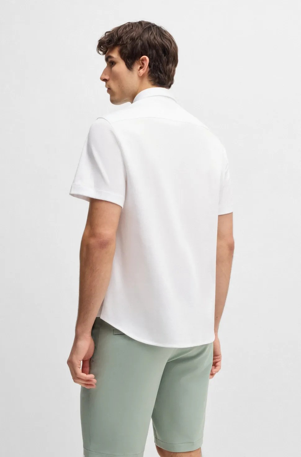 Hugo Boss miesten kauluspaita, B MOTION JERSEY Valkoinen