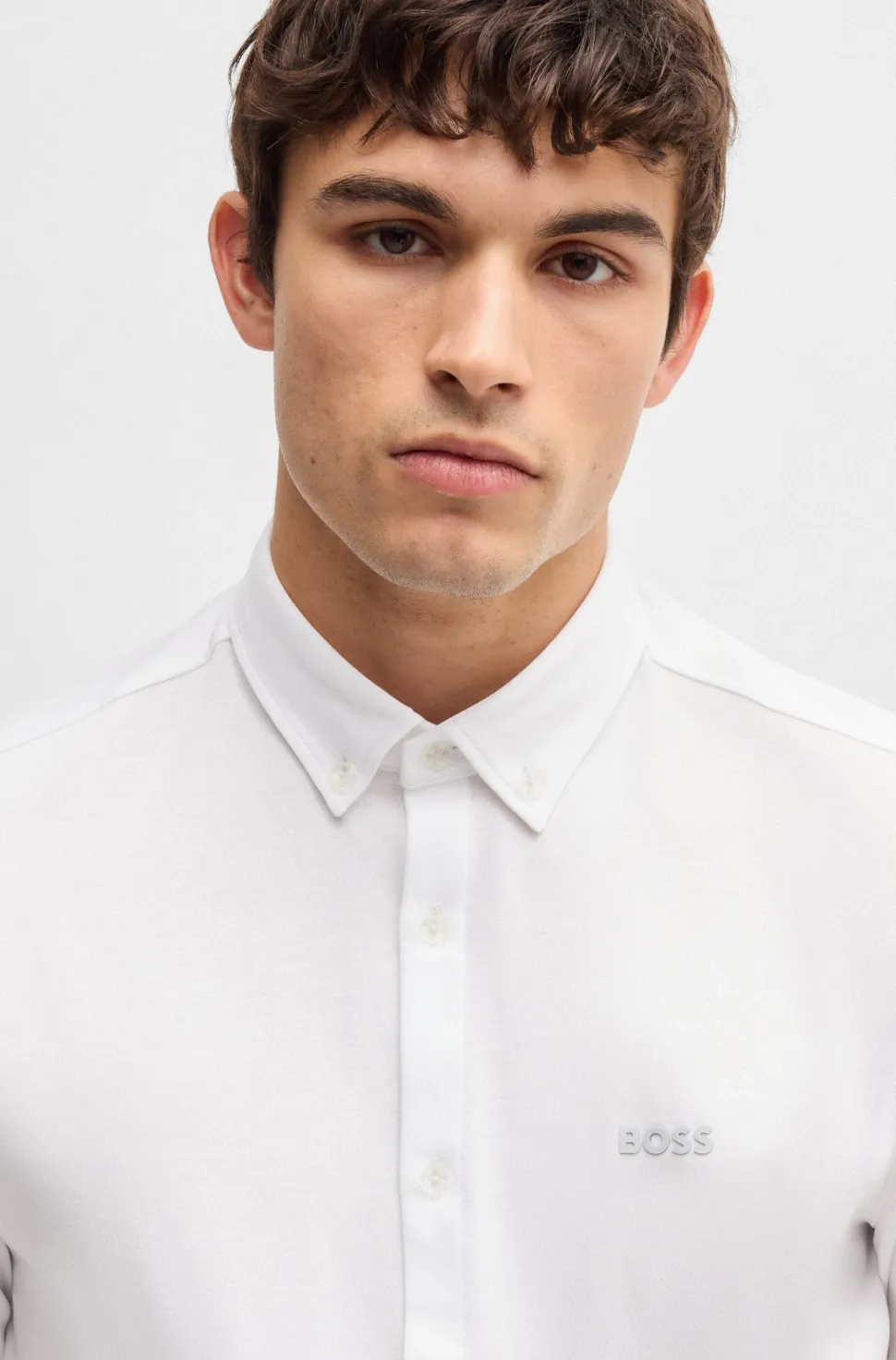 Hugo Boss miesten kauluspaita, B MOTION JERSEY Valkoinen