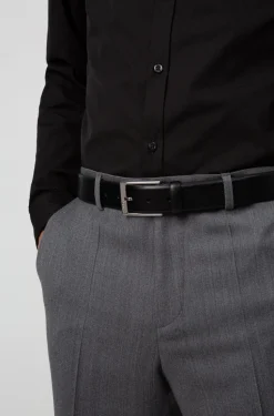 Hugo Boss Miesten Nahkavyö, Gellot Musta