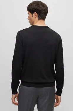 Hugo Boss miesten neule, BARAM-L V REG FIT Musta