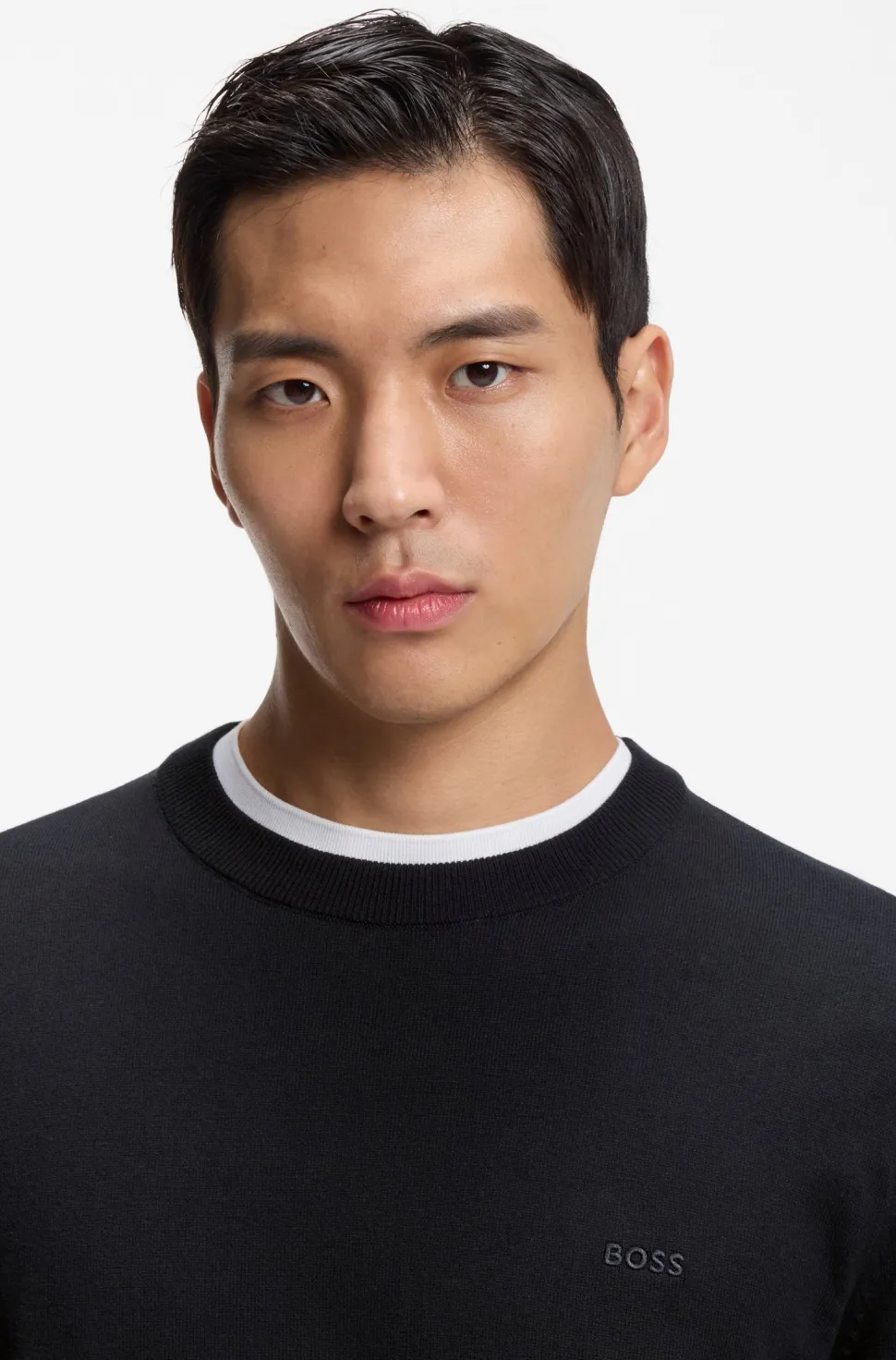 Hugo Boss miesten neulepusero Upacas-L, tummansininen