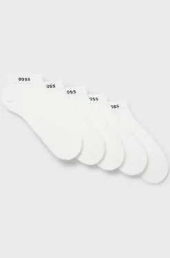 Hugo Boss miesten nilkkasukat, 5P AS UNI CC Valkoinen