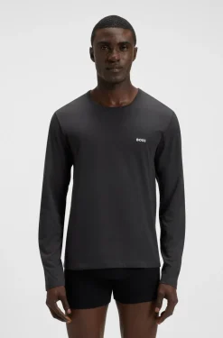 Hugo Boss miesten pitkähihainen paita, SHIRT RN CLASSIC Tummanharmaa