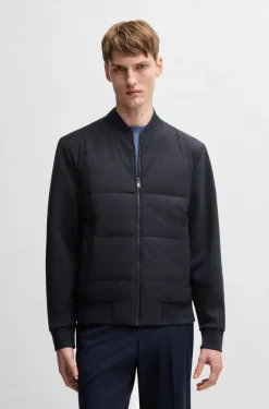 Hugo Boss miesten pusero, H-SKILES HYBRID JACKET Tummansininen
