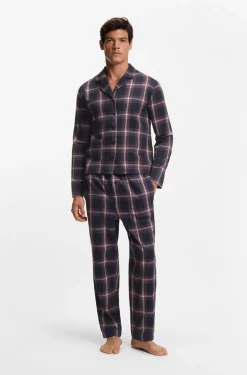 Hugo Boss miesten pyjamahousut, HOLIDAY PANTS SININEN RUUTU