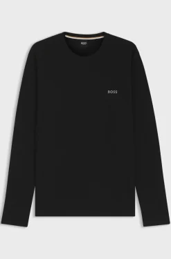 Hugo Boss miesten pyjamapaita WAFFLE LS SHIRT NOS, musta