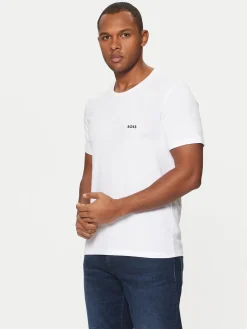 Hugo Boss miesten t-paita, T-SHIRT CLASSIC LOGO Valkoinen
