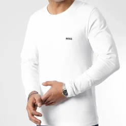 Hugo Boss Miesten T-paita K LS SHIRT CLASSIC Valkoinen