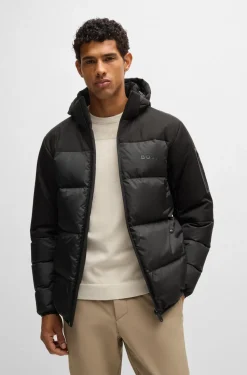 Hugo Boss Miesten Untuvatakki, J-HAMAR 3 Musta