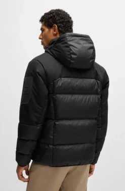 Hugo Boss Miesten Untuvatakki, J-HAMAR 3 Musta