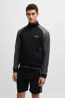 Hugo Boss miesten verkkatakki, TRACK SUIT JACKET Musta