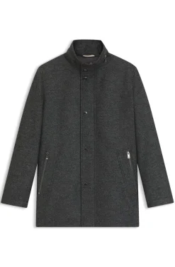 Hugo Boss miesten villakangastakki, H-CAMRON Harmaa Kuosi