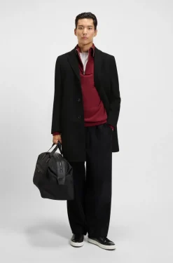 Hugo Boss miesten villakangastakki, H-HYDE Musta