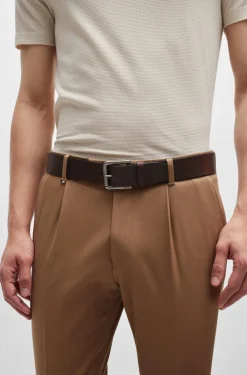 Hugo Boss miesten vyö, Joris Tummanruskea