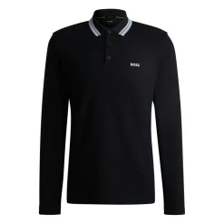 Hugo Boss pitkähihainen pikeepaita Tummansininen