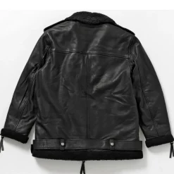 Human Scales Naisten Nahkatakki Emilia Nahkatakki Karvalla Musta