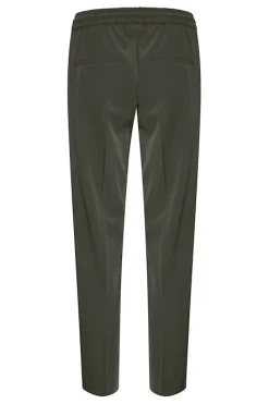 Inwear housut, ADIAN PULL ON PANT Tummanvihreä