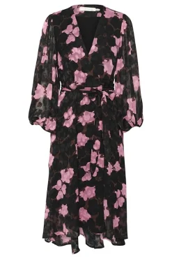 Inwear mekko, BASIRA WRAP DRESS Kashmir Pink Cut Out Flow