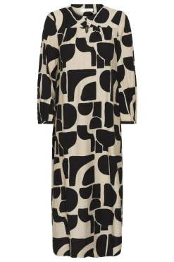 Inwear mekko LYNNIW Belted Dress, musta kuosillinen