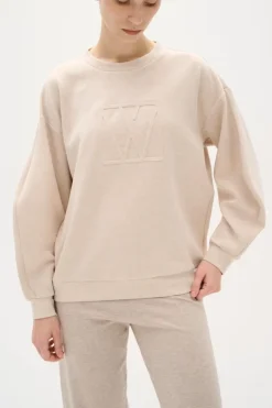 Inwear Naisten Collegepaita, LaicentIW Vincent Mel Mono Sweat Vanilla Melange