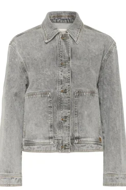 Inwear naisten farkkutakki, NANASIW DENIM JACKET Lgt.Grey Wash Denim