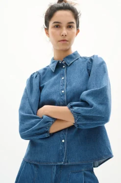 Inwear naisten paita, BALLARIZIW SHIRT Blue Denim