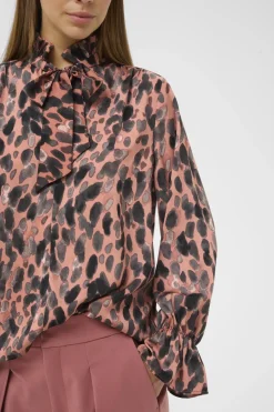 Inwear naisten paitapusero GRACIEIW PRINTED BLOUSE, Rose Painted Dot