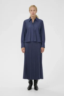 Inwear naisten paitapusero CHERRIEIW SHIRT, Dark Denim